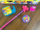 Vintage Lisa Frank Stationary Storage Box Pencil Unicorn Roller Stamp Read