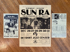 Sun Ra  1980 Original Detroit Residency Poster   Handbills 1980 Rare