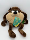 Vintage 1997 Applause Looney Tunes Talking Taz 14  Plush Stuffed Animal Nos