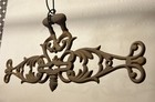 Vintage Cast Iron Architectural Salvage Ornate 17    X  7    Wall Decor
