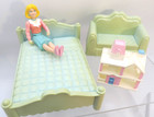 Lot Vintage Playskool   Similar Doll House Figures Furniture Accessories