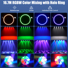 Uking 7x70w Moving Head Light Zoom Rgbw W lcd Display Stage Light For Party Ktv
