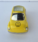 Vtg Rumours Time Is Ours Vw Smiley Face Desk Clock Volkswagen Beetle Yellow Box