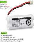Title  Cordless Phone Batteries Compatible With Vtech   At t Phones  2-pack 