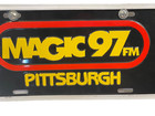 Magic 97 Fm Pittsburgh Radio License Plate Pre  Owned Unused