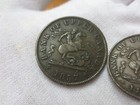 1857 Bank Of Upper Canada Half Penny   Penny Tokens  nice Details 