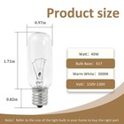 Appliance Bulb 4713-001013 40w Light Bulb Compatible With Samsung Replacement   