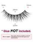 Natural Lashes Mink Eyelashes False 7 Pair  pack Of 1   Black 