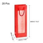 Wine Bags  20pcs Red 4 92 x3 35 x14 2  For Wedding Birthday Party Supplies