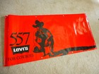 Levis Advertising Ad Store Sign Display Jeans 557 Cowboys Red Western Denim