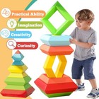 Large Building Blocks Set - 30 Giant Blocks For Stacking - Develops Hand Eye