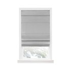 Blackout Cordless Retractable Gray Roman Window Solid Shades 64-inch Length