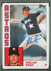 1984 Topps Nolan Ryan Hof Signed Baseball Card  470 Certified Psa 8 Dna Auto 10