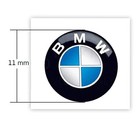 Bmw Key Fob Roundel Emblem 11mm 66122155753 Silver 