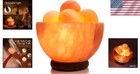 Himalayan Salt Lamp Bowl With Massage Balls - Wellness Decor