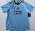 2008-09 Manchester City Home Shirt Signed Front   Back By Robinho   Coa  24602 