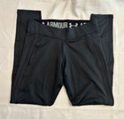 Women   s Under Armour Leggings Size M Black Stash Pocket