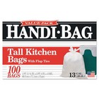 Handi-bag Super Value Pack Can Liners  13 Gal  0 6 Mil  23 75  X 28   100 box