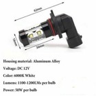 Led Fog Light Bulb 9145 High Power 200w Lamps 6000k White Foglight Bulbs Drl Kit