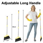 Gloffer Soft Bristles Broom For Indoor Sweeping  Household Cleaning Yellow