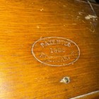 Antique 1889 Singer Sewing Machine Oak Wood Folding Puzzle Box With Attachments
