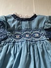 Vintage Girls Polly Flinders Hand Smocked Dress Size 4t