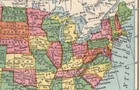 Antique Small United States Map 1925 Usa Map Of The United States  Smap  1938
