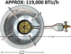 Portable Propane Burner Stove With Approx  119 000 Btu