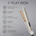 Shine Therapy 1 Inch Hair Straightener Iron  Flat Iron Infused With Argan Oil   