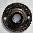 Original Vintage Brass Antique Eastlake Victorian Doorknob Escutcheon Rosette