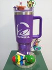 Rare 40oz  Taco  Bell  live Mas  Stainless Steel Purple Tumbler