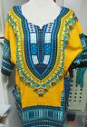   African Shirt Dashiki Print Men Women Succunct Hippie Top Blouse M 48 