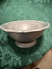 Vintage Large 10-1 2 wilton Armetale  Queen Anne Footed Pewter Bowl