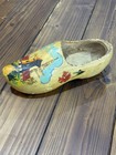 Vintage Delft Holland Hand-painted Wooden Dutch Clog Shoe Windmill Wall Decor