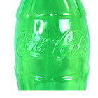 Coca-cola Jumbo 21  Bottle Coin Bank Penny Nickel Dime Quarter Neon Green