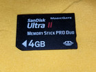 Sandsk Ultra Ii 4gb Memory Stick Pro Duo Memory Card Magic Gate    Duo Adapter