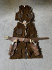 Vtg Rare Gabriel Lone Ranger 1975 Double Holster child Costume 2 Hubley Toy Guns