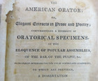 Antique 1818 Hc Book The American Orator Or Elegant Extracts By Increase Cooke