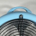 Vintage Lasko Baby Blue Metal Fan 2-speed Mid Century Industrial No 1250 Made Us