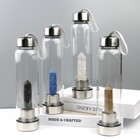 Natural Elixir Quartz Crystal Water Bottle Crystal Obelisk Point Healing Wand