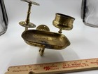 Vintage Brass Bathroom Soap  Cup Tumbler Holder  And Toothbrush Holder 