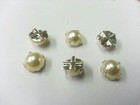 Craftbuddyus 100pcs 10mm Round Sew On Acrylic Pearl Montees  Dress Making  Craft