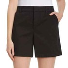 Gloria Vanderbilt Women s Chino Shorts  Black  Size 8