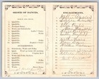 C1880 Harwich Massachusetts Dance Card W names Halloween Like Bats owl spiders