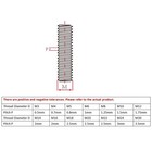 Stainless Steel Threaded Rods  M8-1 25 Thread Pitch  250 Mm Length  pack Of 2 