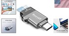 Portable Type-c Microsd Card Reader For Fast Data Transfers - Ideal For Travel