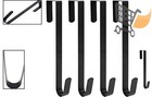 12 Inch Steel Wreath Hanger Over Door Hook For Front Door Holiday Decor