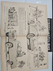 1961 Triumph Tr-3 Sports Car Center Fold Print Ad  8pg Mini Insert Man Cave Gift