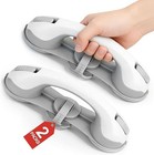 Grab Bars For Shower Seniors Elderly Heavy Duty Safety Grip No Drill Gray   S   