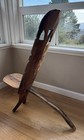 Antique African Birthing Chair  Hand Carved  Two Piece